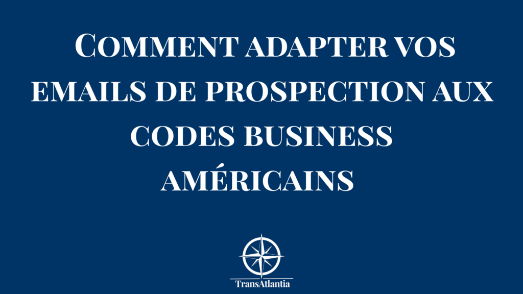 Entrepreneur français rédigeant un email de prospection optimisé pour décideurs américains sur ordinateur avec drapeau américain en arrière-plan