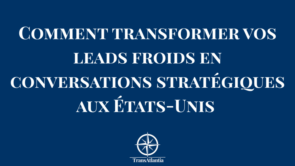 Chef d'entreprise français utilisant stratégie de réactivation de leads froids pour le marché américain avec laptop et notes de suivi client