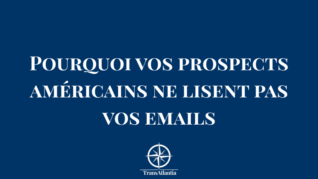 Entrepreneur français analysant les statistiques d'emails ignorés par les prospects américains sur son ordinateur