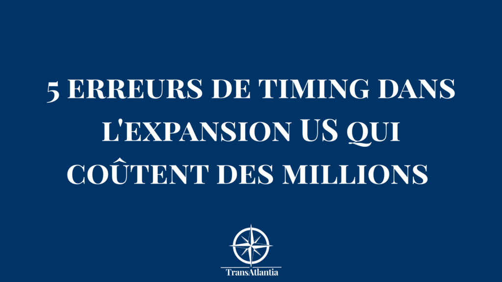 "Entrepreneur français analysant le timing d'expansion sur le marché américain avec graphiques et calendrier"