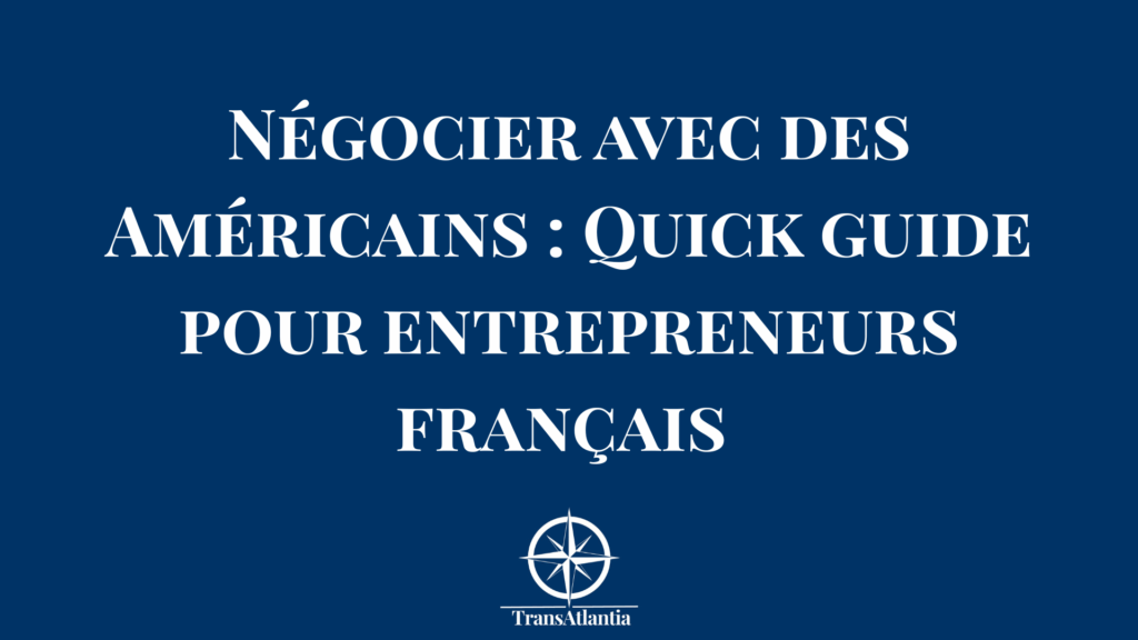Handshake business entre entrepreneur français et client américain lors d'une négociation commerciale réussie