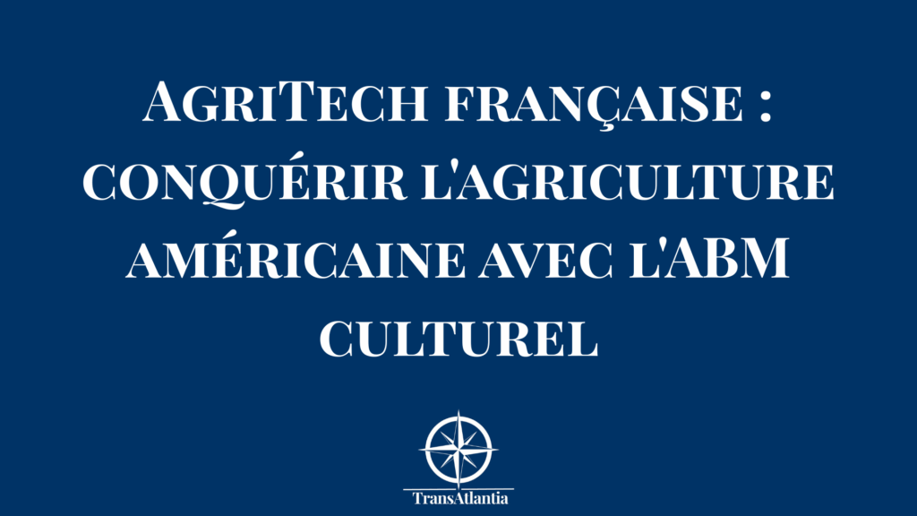 "Tracteur connecté dans champ de blé américain illustrant l'innovation AgriTech française sur le marché US"