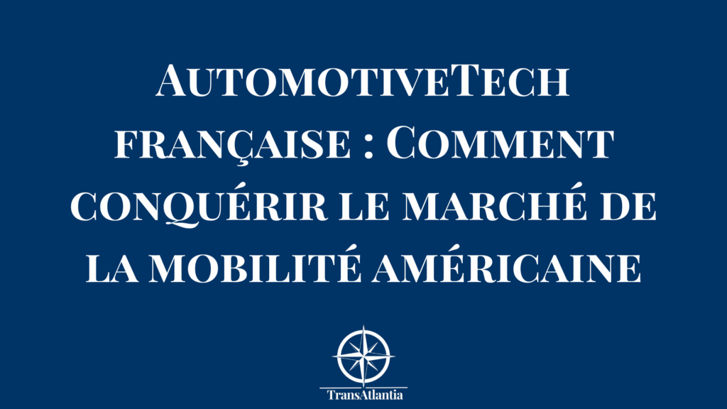 Entrepreneur français présentant une solution AutomotiveTech à des investisseurs américains lors d'un salon automobile à Detroit
