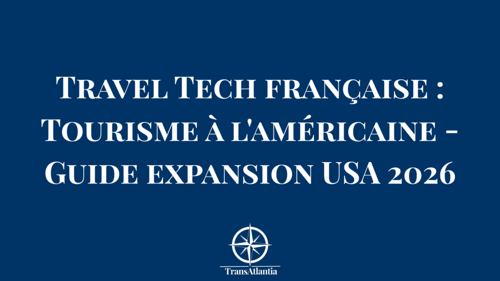 "Entrepreneur français Travel Tech analysant le marché touristique américain sur écran avec données de performance"