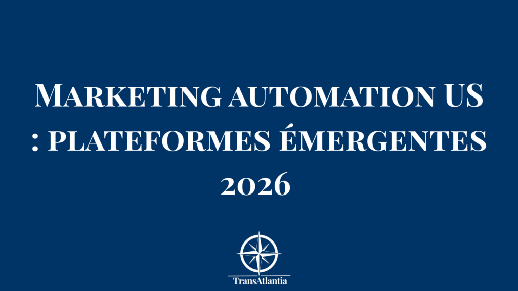 Dashboard marketing automation avec graphiques performance campagnes US et logos plateformes émergentes 2025
