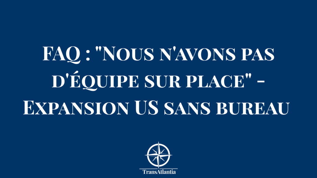 Entrepreneur français gérant son expansion USA à distance via vidéoconférence avec clients américains