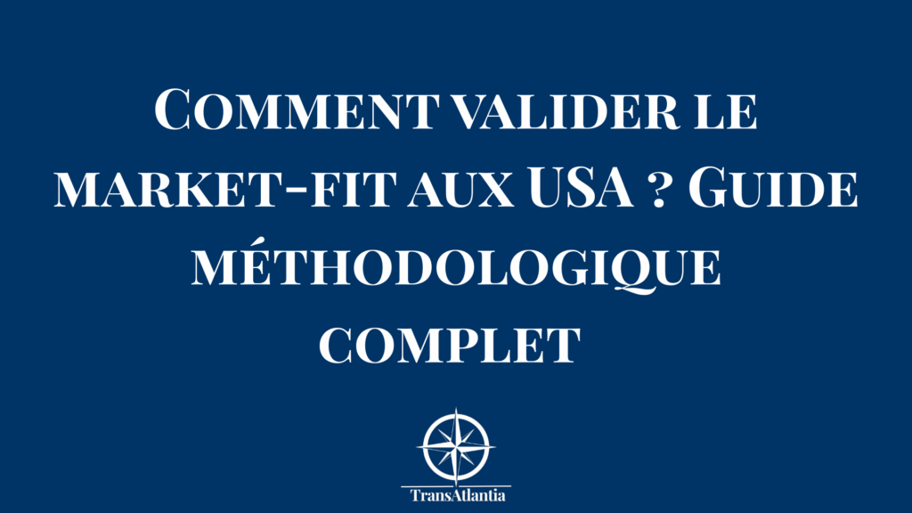 "Entrepreneur français analysant des données de validation market-fit sur ordinateur avec graphiques de performance marché américain"