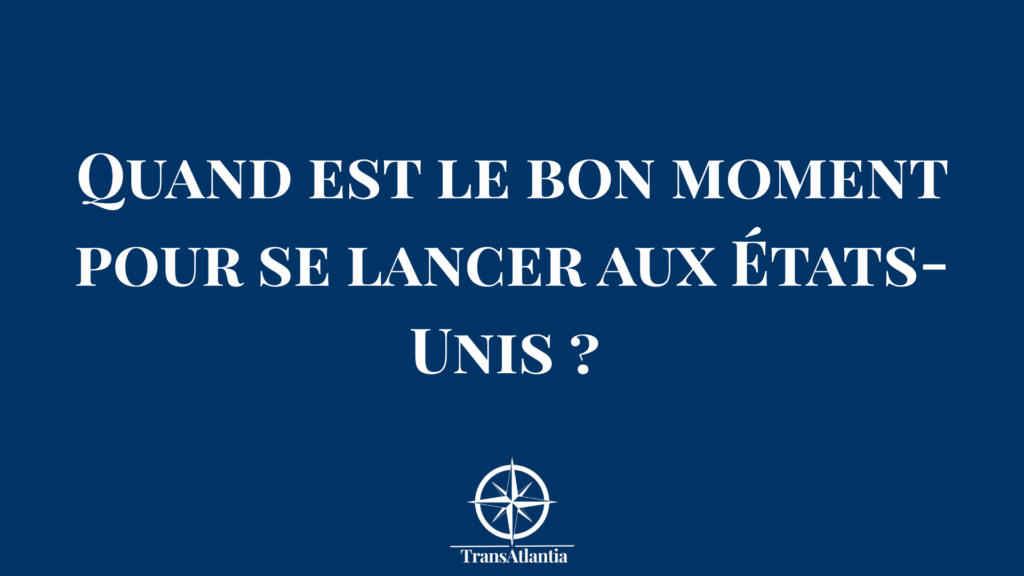 Entrepreneur français analysant les indicateurs pour le bon timing expansion États-Unis