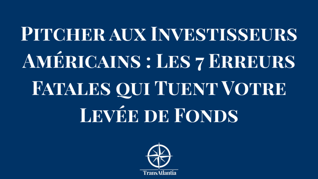 Entrepreneur français présentant son pitch deck à des investisseurs américains lors d'une levée de fonds