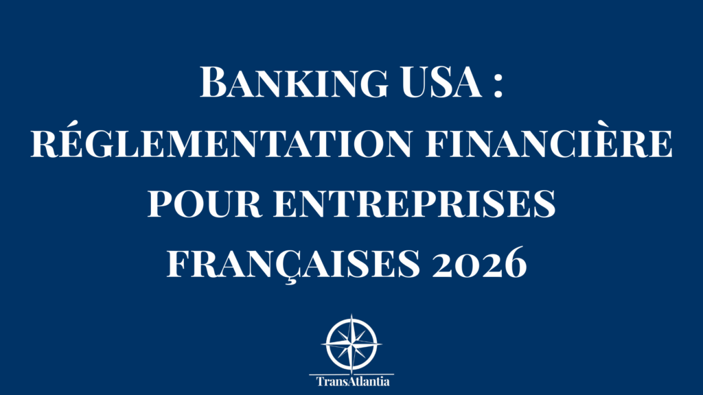 Entrepreneur français consultant la réglementation bancaire américaine sur ordinateur avec drapeau américain