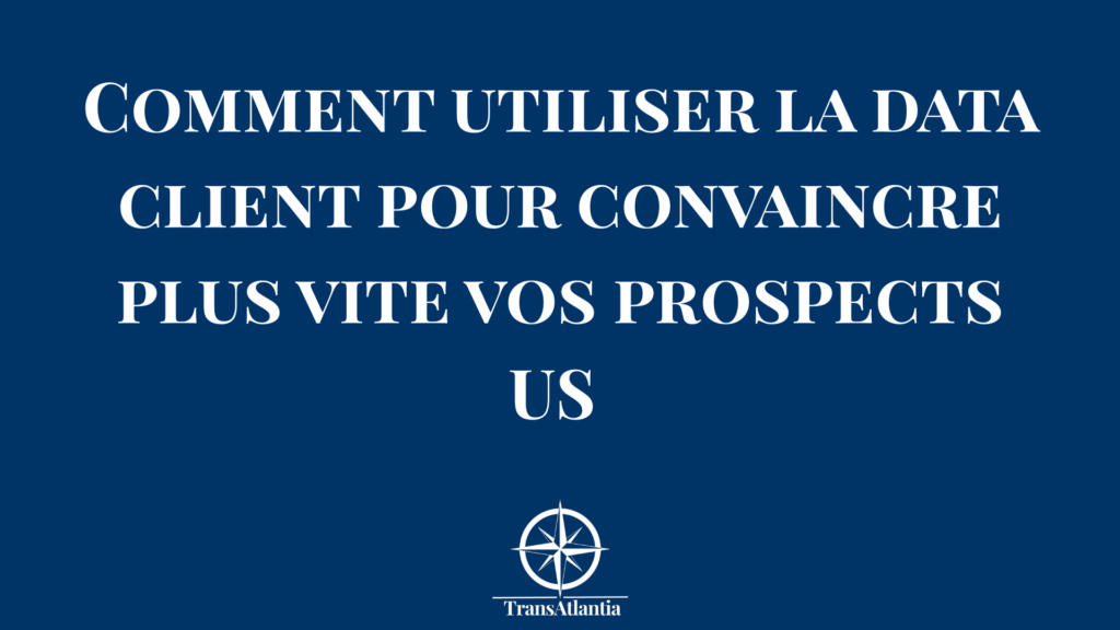 Graphique de croissance de revenus présenté lors d'un meeting commercial B2B avec des clients américains.