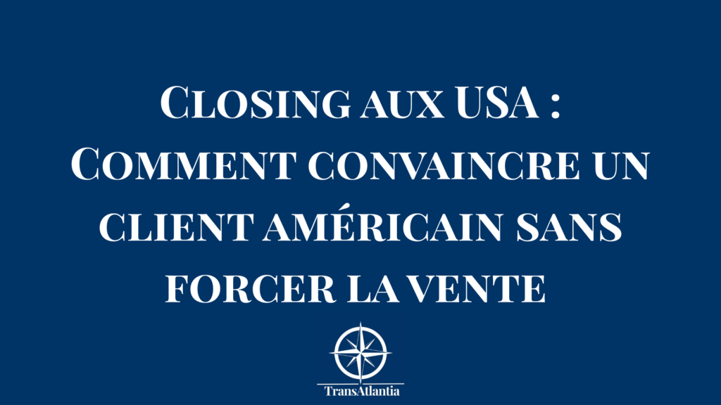 Christina Rebuffet en conversation commerciale avec un prospect américain, illustrant l'écoute active et la confiance.