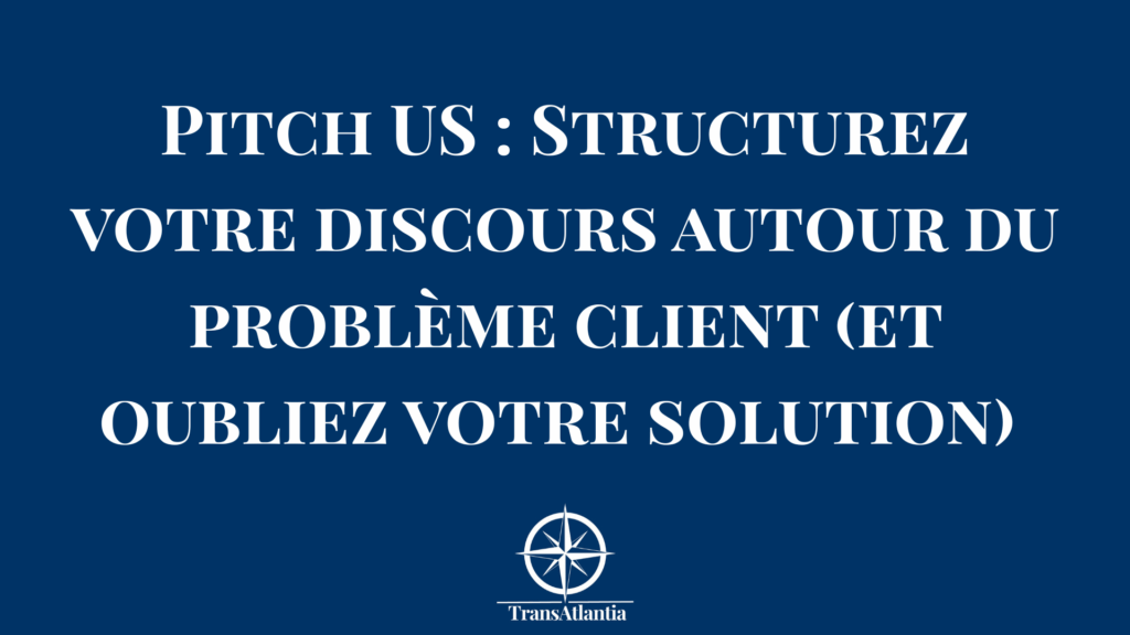 Christina Rebuffet animant un workshop sur la structuration du discours commercial pour le marché américain.