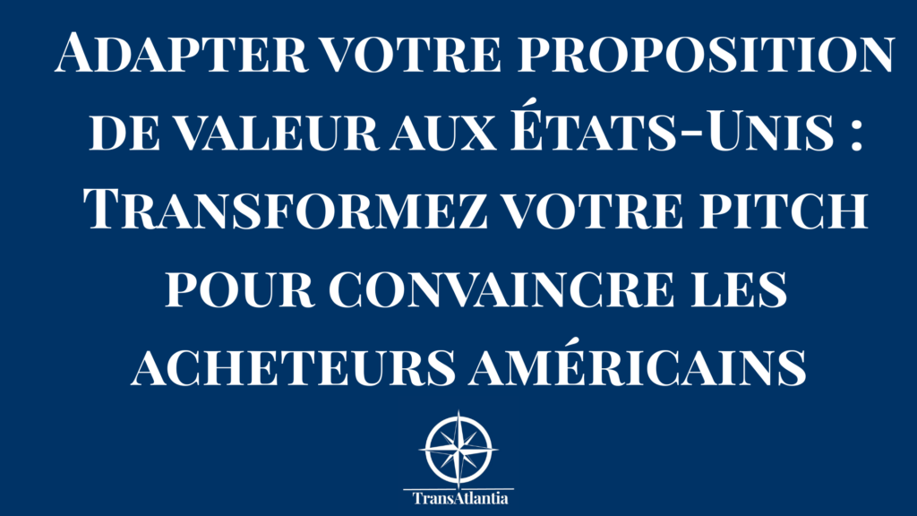 hristina Rebuffet-Broadus anime un atelier stratégique sur l'adaptation de la proposition de valeur pour le marché américain.