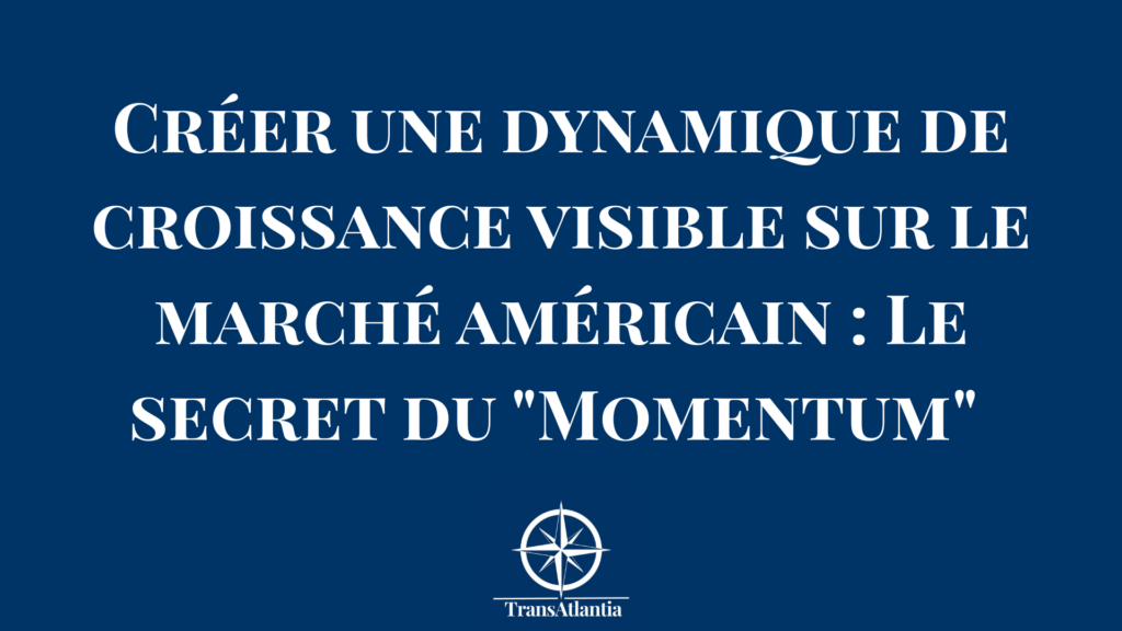 Graphique symbolisant une courbe de croissance exponentielle sur fond de drapeau américain pour une entreprise B2B.