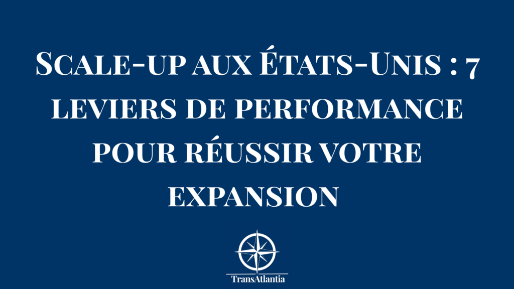Équipe d'une scale-up française analysant ses indicateurs de performance sur le marché américain.