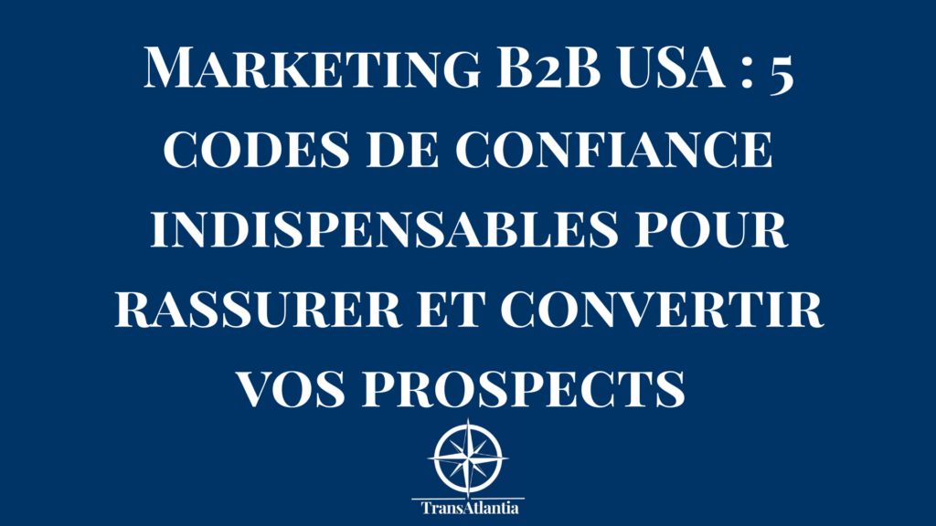 Comparaison visuelle entre un site web B2B français minimaliste et un site américain riche en badges de confiance et logos clients.