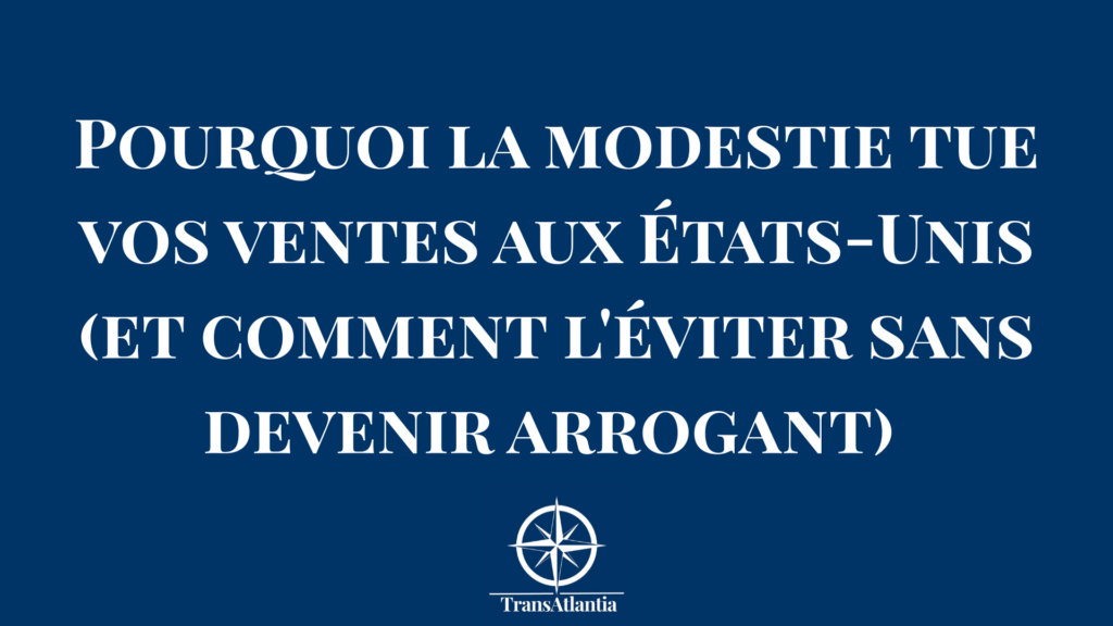 Christina Rebuffet-Broadus explique la différence entre modestie et confiance lors d'une conférence business.