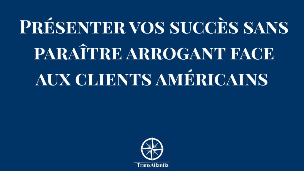 Entrepreneur français présentant ses succès commerciaux à des clients américains avec confiance professionnelle