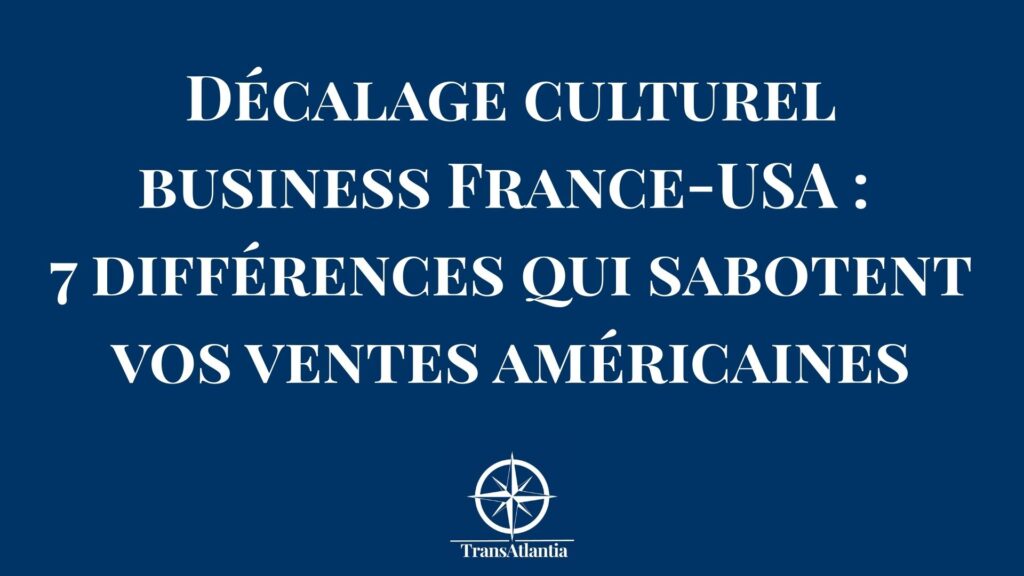 Décalage culturel entre businessman français et américain illustrant les différences de communication en négociation