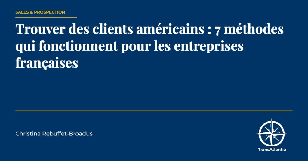 trouver des clients américains — TransAtlantia