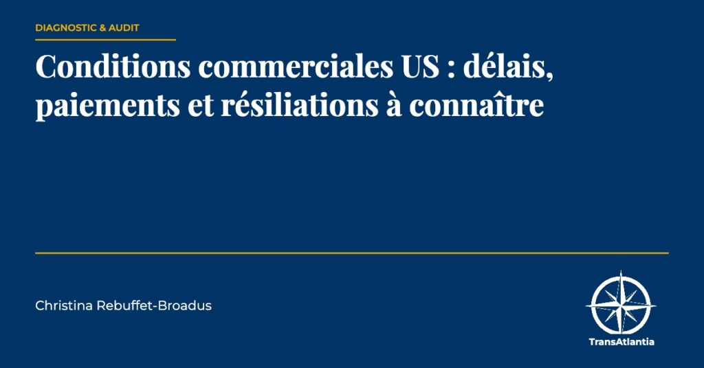 conditions commerciales B2B États-Unis — Christina Rebuffet