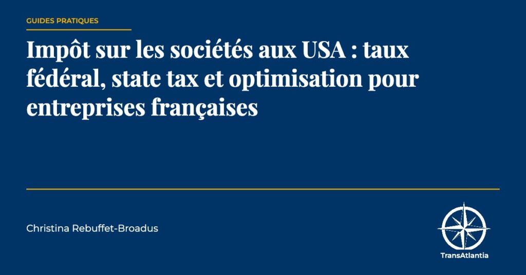 impôt sociétés usa entreprise française — TransAtlantia