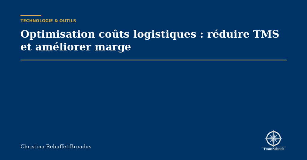 Optimisation coûts logistiques : réduire TMS et améliorer marge