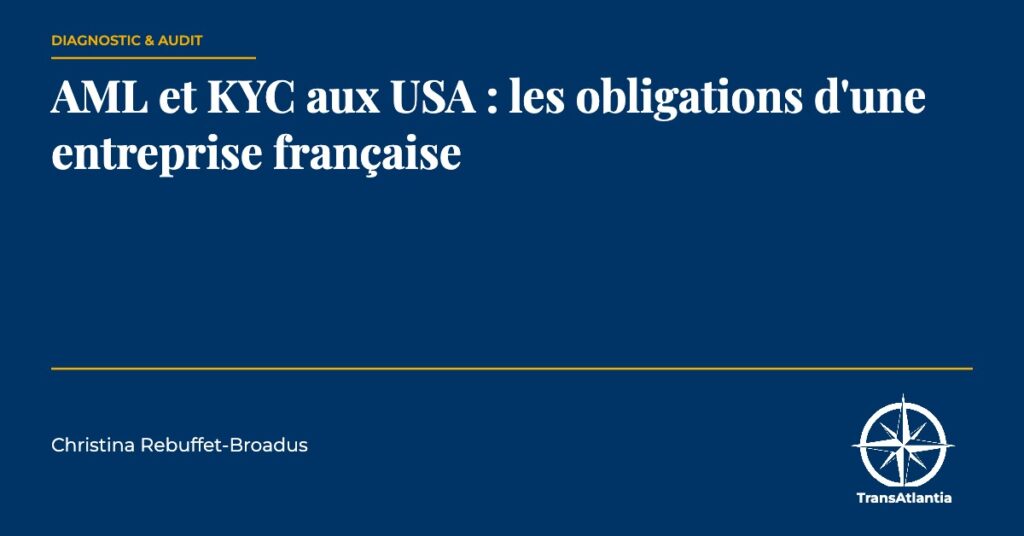 AML et KYC, par Christina Rebuffet