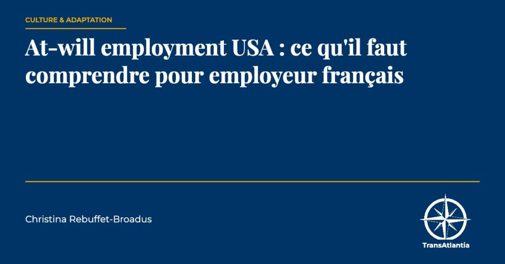 at-will employment, par Christina Rebuffet