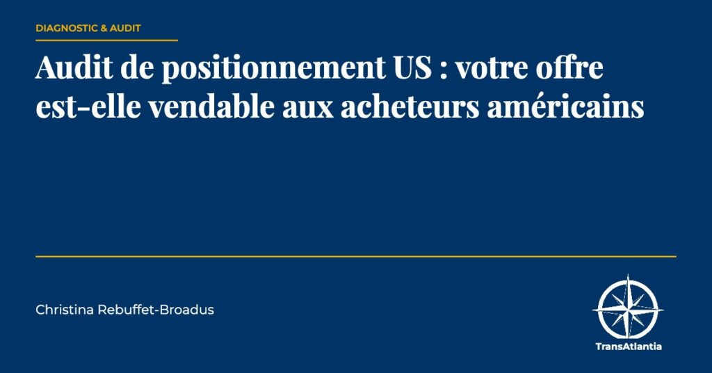 audit positionnement US acheteurs américains — Christina Rebuffet
