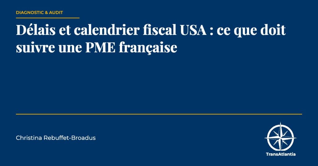 calendrier fiscal américain, par Christina Rebuffet