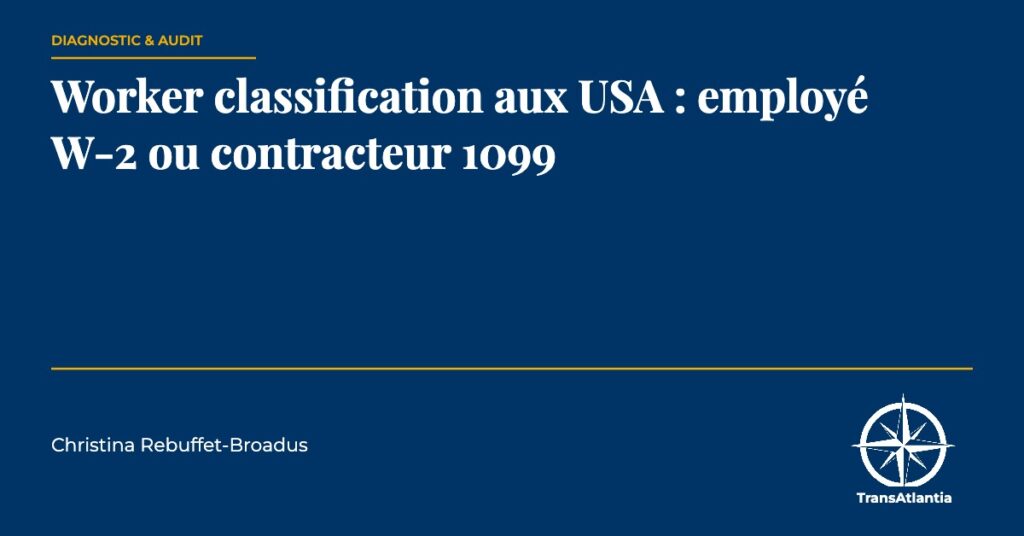 classification des travailleurs aux USA, par Christina Rebuffet