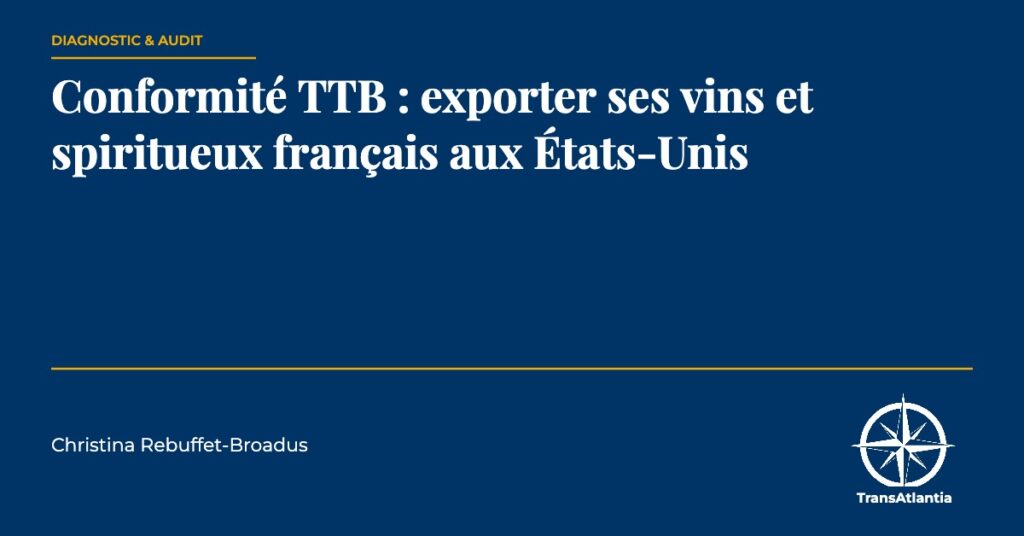 conformité TTB, par Christina Rebuffet