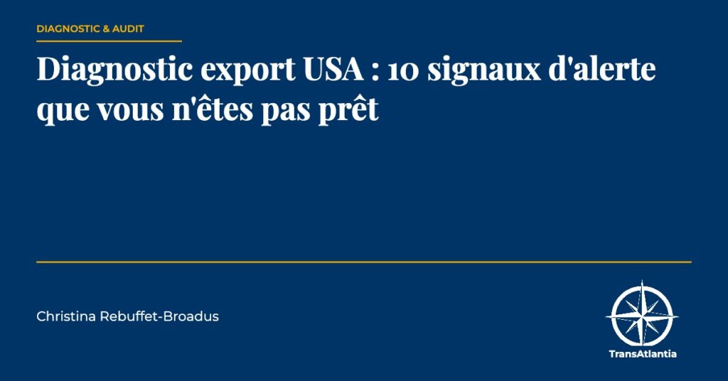 diagnostic export USA — Christina Rebuffet