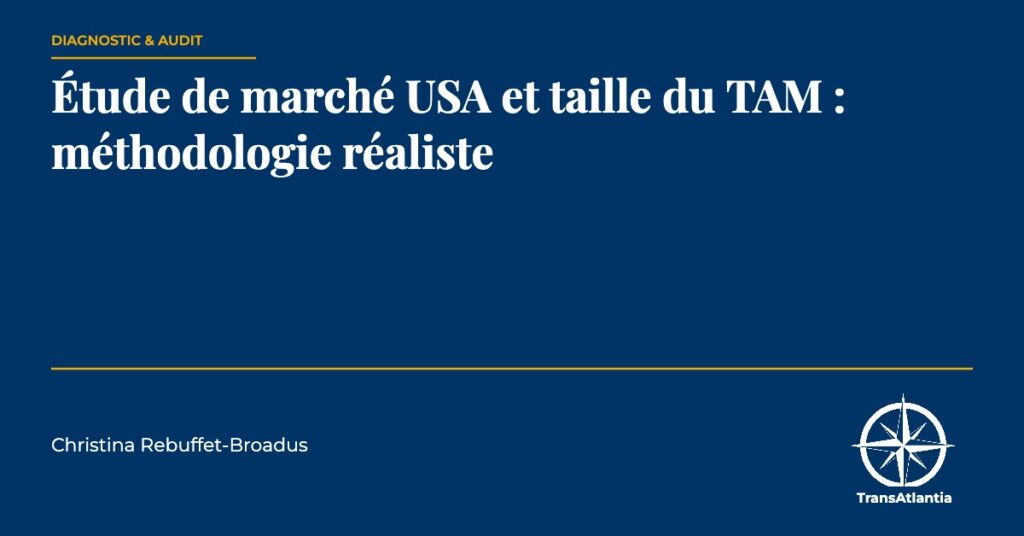 étude marché USA TAM, par Christina Rebuffet