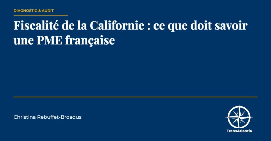 fiscalité de la Californie, par Christina Rebuffet
