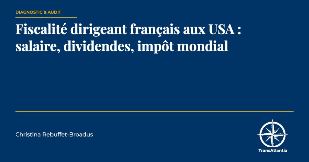 fiscalité du dirigeant expatrié, par Christina Rebuffet