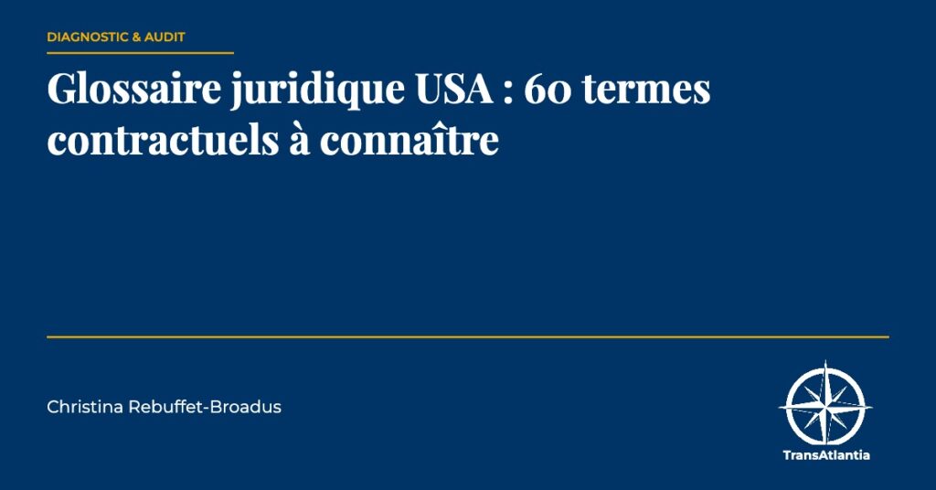 glossaire juridique USA, par Christina Rebuffet