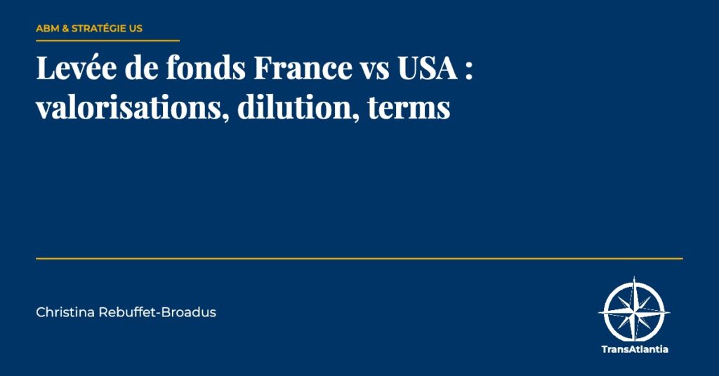 levée de fonds France USA, par Christina Rebuffet