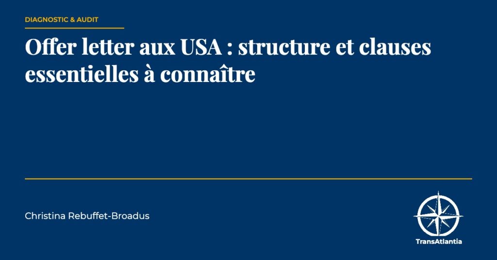 offer letter aux USA, par Christina Rebuffet
