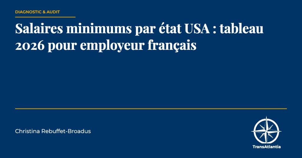 salaires minimums par état USA, par Christina Rebuffet