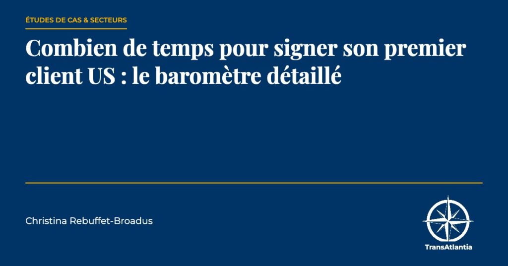 temps premier client US baromètre, par Christina Rebuffet