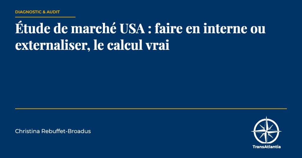 étude marché USA interne externaliser, par Christina Rebuffet