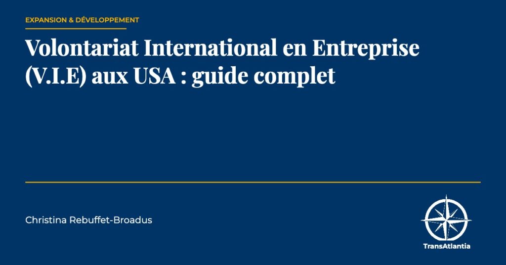 V.I.E États-Unis guide — Christina Rebuffet