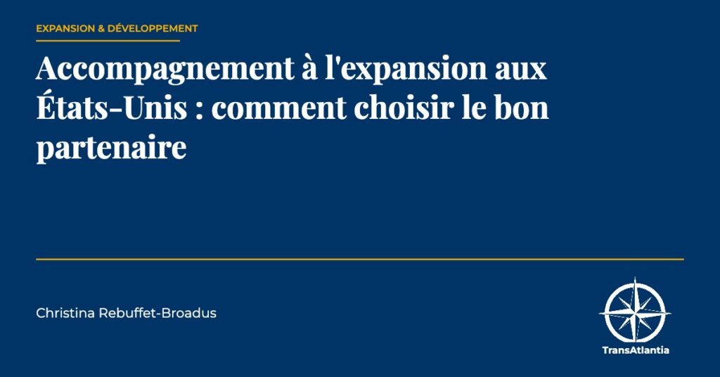 accompagnement expansion états-unis, par Christina Rebuffet
