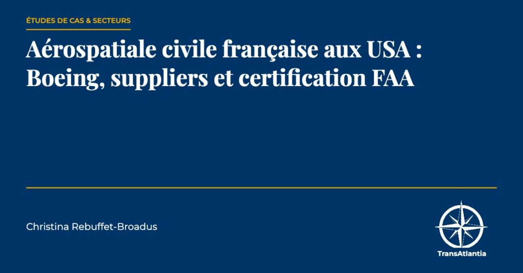 aérospatiale civile aux USA, par Christina Rebuffet