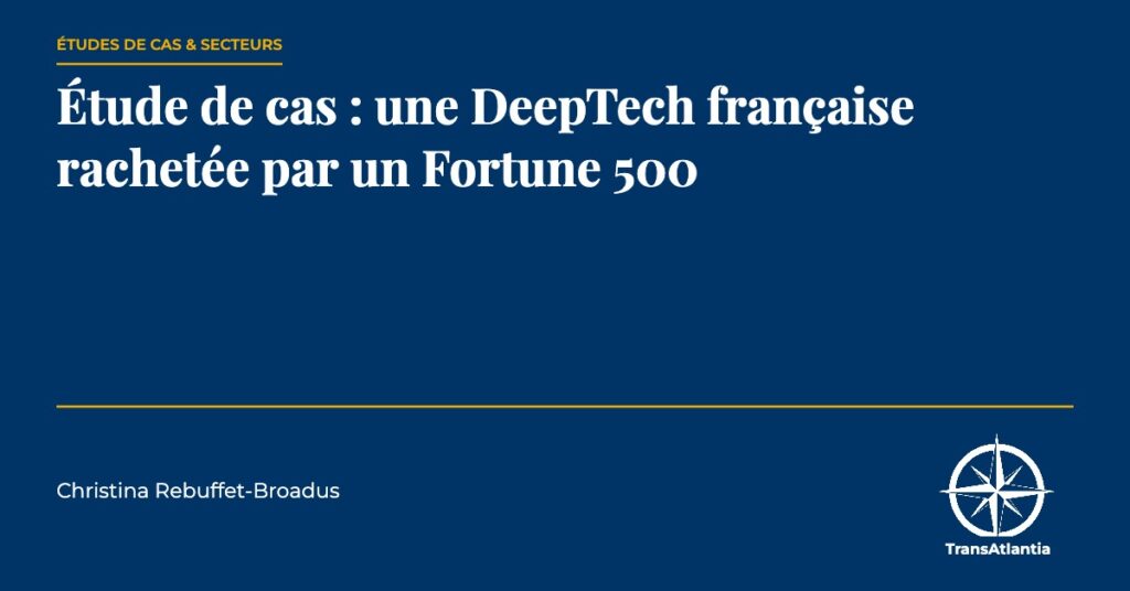 rachat par un Fortune 500, par Christina Rebuffet