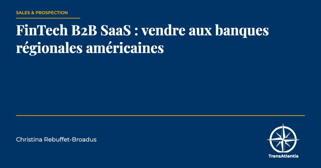 FinTech B2B SaaS, par Christina Rebuffet