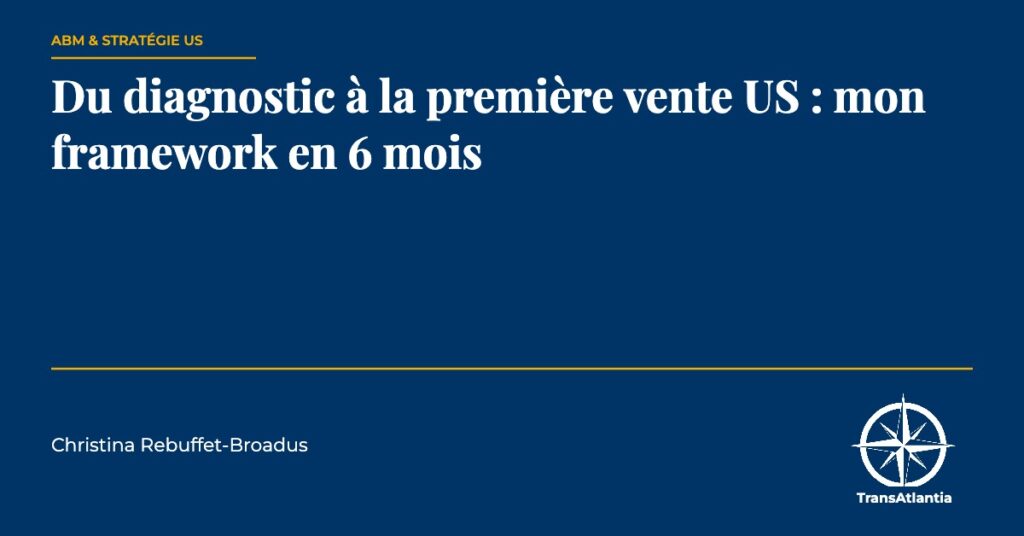 première vente US, par Christina Rebuffet